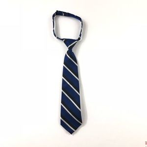 Gymboree Boys Navy Blue Black White Stripe Tie
